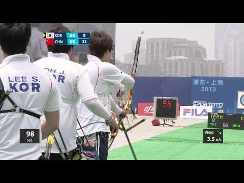 Korea v China – recurve men’s team gold | Shanghai 2013 Archery World Cup S1