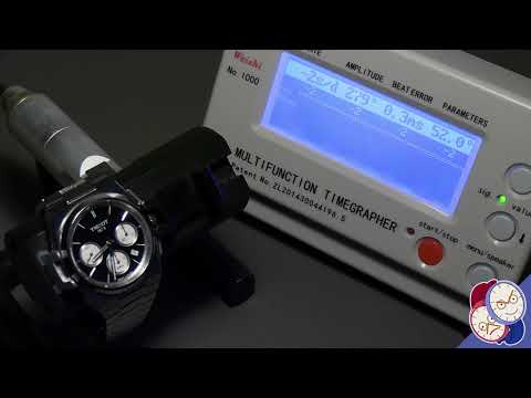 Quick Closeup - the Tissot PRX chronograph on a timegrapher