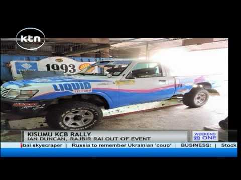 Ian Duncan out of Kisumu KCB Rally after his nissan caught fire