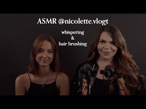 ASMR by Nicolette | whispering & hair brushing