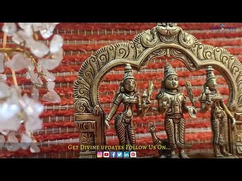 Kartik Swami, Kartikeya Lord Murugan and His Two Wives-Devasena-Valli Sculpture Statue in Brass video