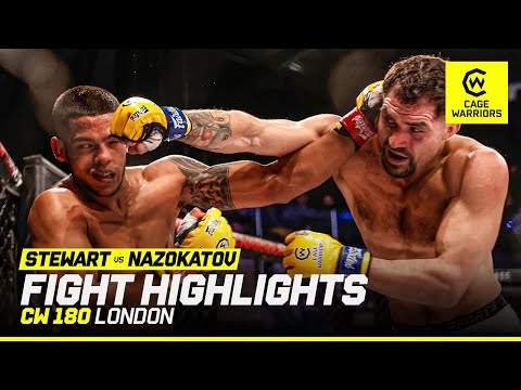 Cage Warriors Debuts 🔥 | Yusuf Nazokatov vs. Cameron Stewart | CW 180 London Fight Highlights