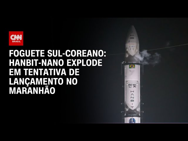 Foguete sul-coreano explode durante tentativa de lançamento no Brasil | CNN NOVO DIA
