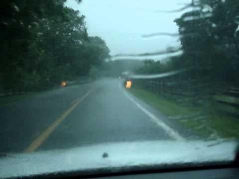Lightning Hit Car While Driving
