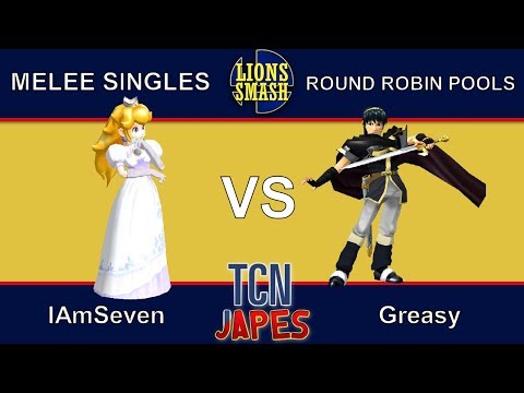 TCNJapes 3 SSBM Singles - IAmSeven (Peach) vs. Greasy (Marth) - Round Robin Pools