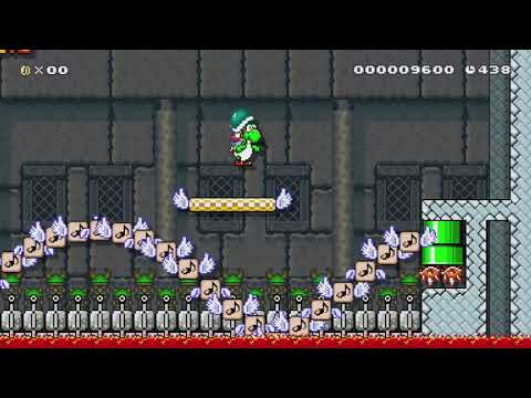 Wavey Noteblock Cuckoo Fight Go! by Yohei - Super Mario Maker - No Commentary 1bp