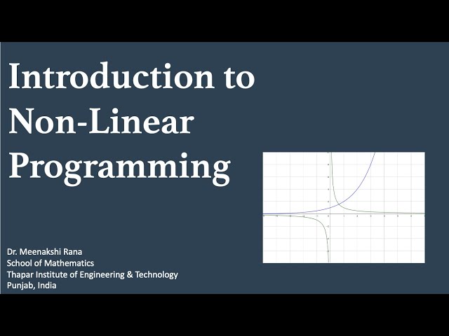 What is Nonlinear Programming | Ai Basics | Ai Online Course