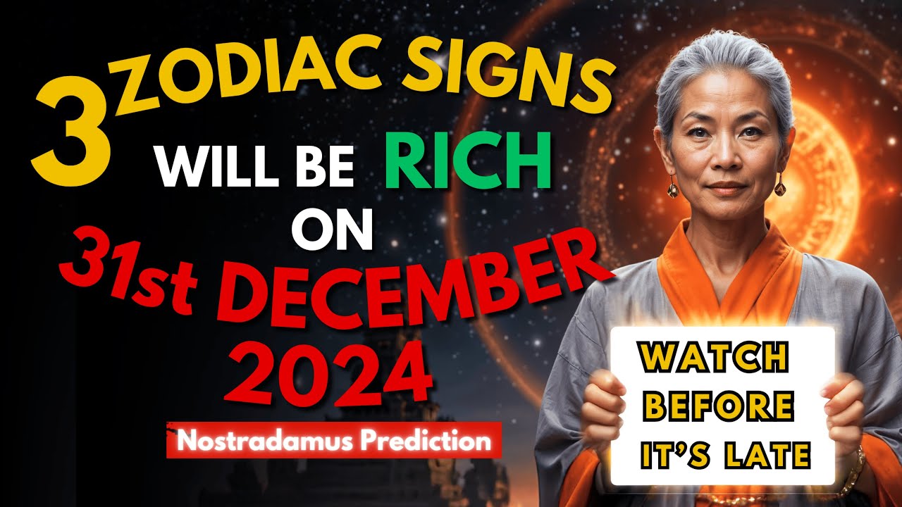 Nostradamus Prediction: 3 Zodiac Signs Will Be Rich on 27th December 2024 | Buddhist Teachings