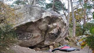 Video thumbnail de Gaïa, 7c+. Fontainebleau