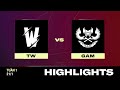HIGHLIGHT | TW vs GAM | VCS 2024 MÙA XUÂN - Tuần 1 | 21.01.2024