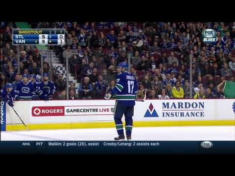 Shootout 6-5 Canucks. St. Louis Blues vs Vancouver Canucks Mar 1 2015 NHL