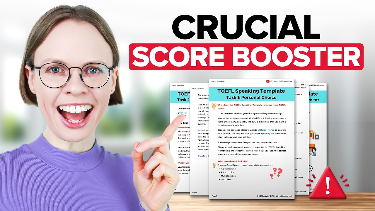 TOEFL Speaking Template – The SECRET to a High Score