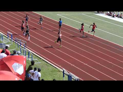 11-12 YR GIRLS 100 M - MAINLAND JAGUARS TRACK MEET - HEAT 5