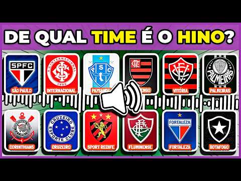 ⚽ ADIVINHE O TIME DE FUTEBOL PELO HINO #quiz #quizdefutebol #macaquiz