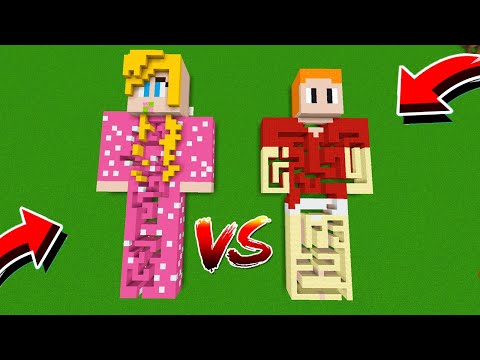 BILLY'S MAZE VS EVA'S MAZE ON MINECRAFT!! SOUKA