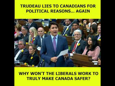 Trudeau Lies About Canada's Gun Laws... Again