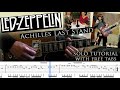 Led Zeppelin - Achilles Last Stand guitar solo lesson (with tablatures and backing tracks)
