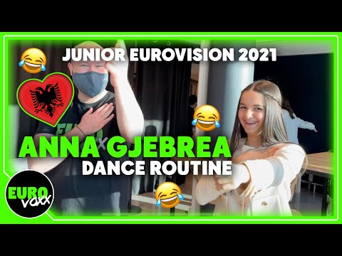 ANNA GJEBREA teaches ANDY her DANCE ROUTINE! // Albania Junior Eurovision 2021