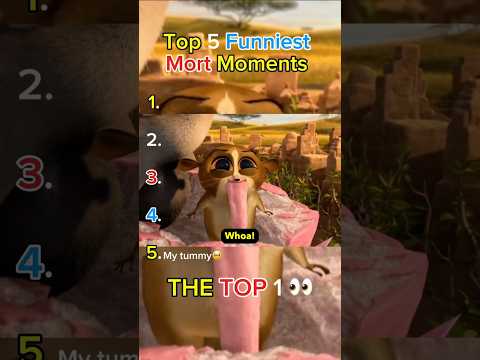 Top 5 Funniest Mort Moments 😂 | Madagascar’s Cutest Chaos!