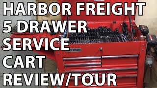 Harbor Freight 5 Drawer Service Cart Review & Tour