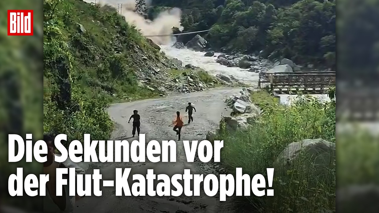 STURZFLUT IN NEPAL: Videos von Augenzeugen zeigen die dramatischen Momente!