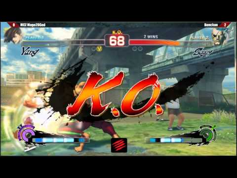 [Tokyo Gameshow 2014 USF4 Semi Finals FT5] MCZ|Mago2dGod (Yang) vs Bonchan (Sagat)