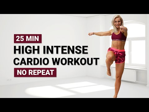 25 MIN HIGH INTENSITY WORKOUT | Full Body HIIT | Cardio | No Repeat | Super Sweaty