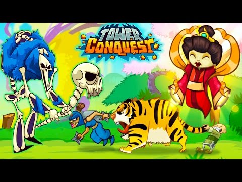 Tower Conquest СЛОЖНЫЙ БОСС и Онлайн БИТВА Мультик Игра для детей про бои и сражения