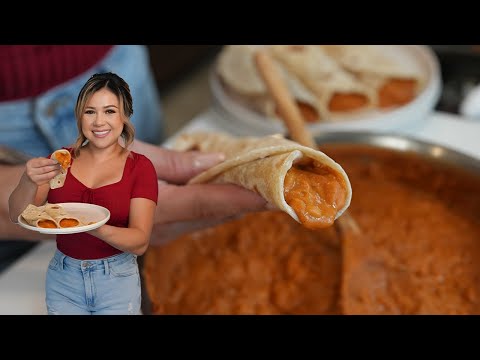 Homemade Bean and Cheese Burritos