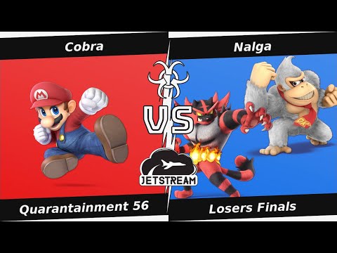Quarantainment 56 Losers Finals - Cobra (Mario) Vs Nalga (DK, Incineroar) - SSBU