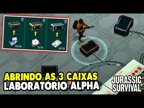 ABRINDO AS 3 CAIXAS DO LABORATÓRIO ALPHA - JURASSIC SURVIVAL #13