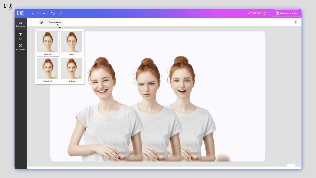 Creative Reality Studio (D-ID) tutorial