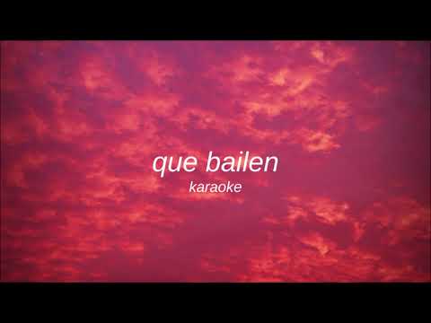 que bailen - alba reche y cami // karaoke instrumental