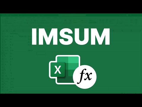 Add Complex Numbers - Excel IMSUM Function