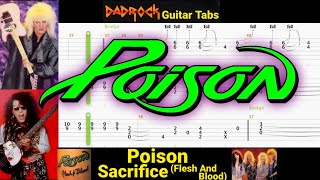 Sacrifice (Flesh And Blood) - Poison - Lead Guitar TABS Lesson