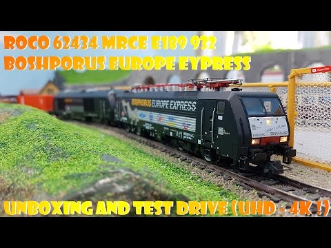 ROCO 62434 MRCE E189 932 Bosphorus Europe Express UNBOXING AND TEST DRIVE (UHD - 4K !)