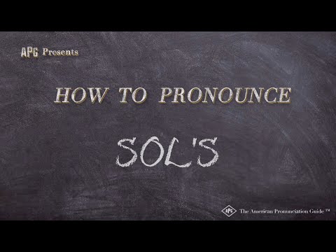 How to Pronounce SOL'S (Real Life Examples!)