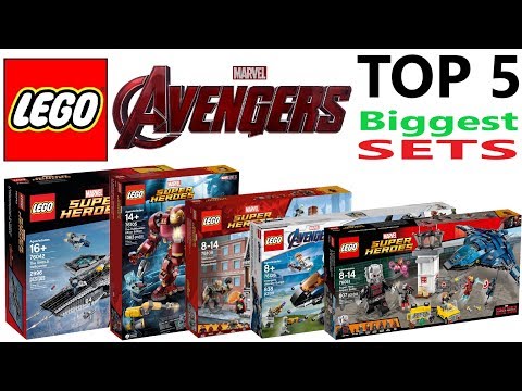 Lego Avengers Top 5 Biggest Sets of all Time - Lego Speed Build Review
