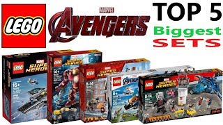 Lego Avengers Top 5 Biggest Sets of all Time - Lego Speed Build Review