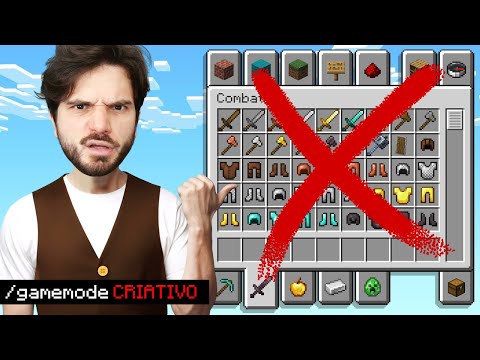MINECRAFT NO CRIATIVO, MAS EU NÃO POSSO ABRIR O INVENTÁRIO!