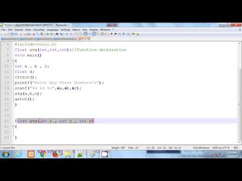 C Programming The First C Language Program Part 1