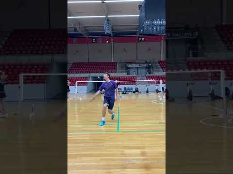 Badminton practice match Mads Christophersen part 1