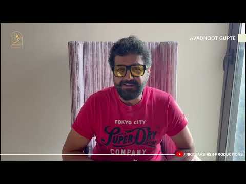 Avadhoot Gupte best wishes for NRITYAASHISH PRODUCTIONS Music Channel 
