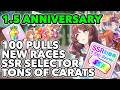 SSR SELECTOR NEW RACES 100 FREE PULLS WHAT TO EXPECT FROM THE 1 5 UMA MUSUME ANNIVERSARY