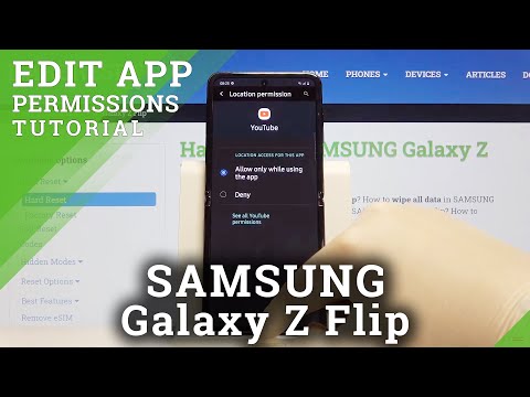 How to Enter App Permission in SAMSUNG Galaxy Z Flip – Application Settings