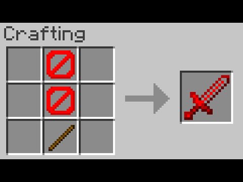 Minecraft but you can craft swords from BARRIERS...
