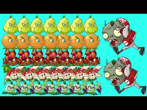 Team Plant Vs 60 Zombie Big Head All Star - Who Will Win?