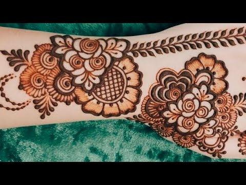 Very beautiful quick and easy prettist henna mehndi design||Henna design for back hand. #mehndi 