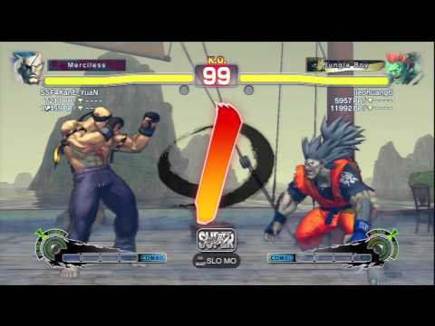 SSF4 AE CHEAT EXPOSED SSF4KanE_YuaN (Sagat) Vs leohuang6 (Blanka) - PSN