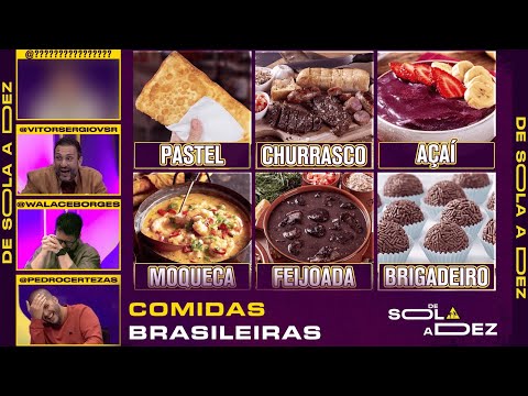 QUAL É A MAIOR COMIDA BRASILEIRA? CRAVAMOS! | DE SOLA A DEZ